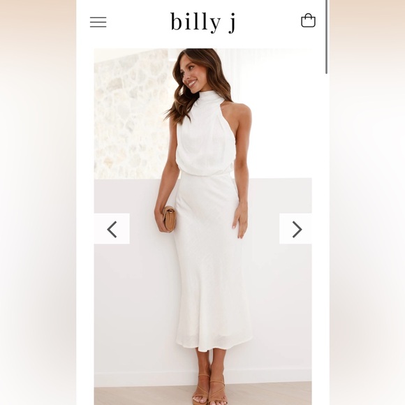 Billy J white midi dress - Picture 2 of 3